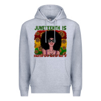 Heather Grey juneteenth is independence Premium Hoodie - SublimationCraftShop