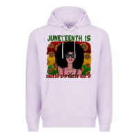 Lilac juneteenth is independence Premium Hoodie - SublimationCraftShop