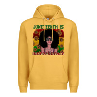 Mustard juneteenth is independence Premium Hoodie - SublimationCraftShop