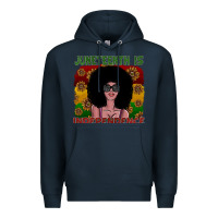 Navy juneteenth is independence Premium Hoodie - SublimationCraftShop