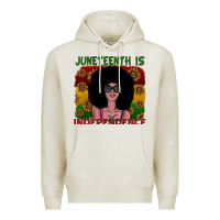 Oatmeal Heather juneteenth is independence Premium Hoodie - SublimationCraftShop