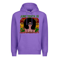 Purple juneteenth is independence Premium Hoodie - SublimationCraftShop