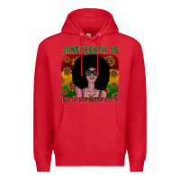Red juneteenth is independence Premium Hoodie - SublimationCraftShop