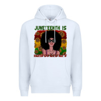 White juneteenth is independence Premium Hoodie - SublimationCraftShop