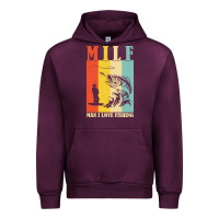 Mauve Wine fishing t  shirt milf man i love fishing t  shirt Urban Hoodie - baoMotion