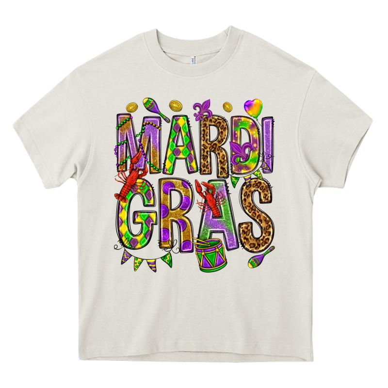 Mardi Gras Heavy Core Tee by HowdyJamesFarm | Teevron