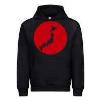 Black japan island Urban Hoodie - baoMotion