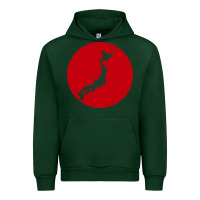 Forest Green japan island Urban Hoodie - baoMotion
