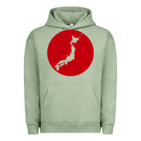 Pigment Oil Green japan island Urban Hoodie - baoMotion
