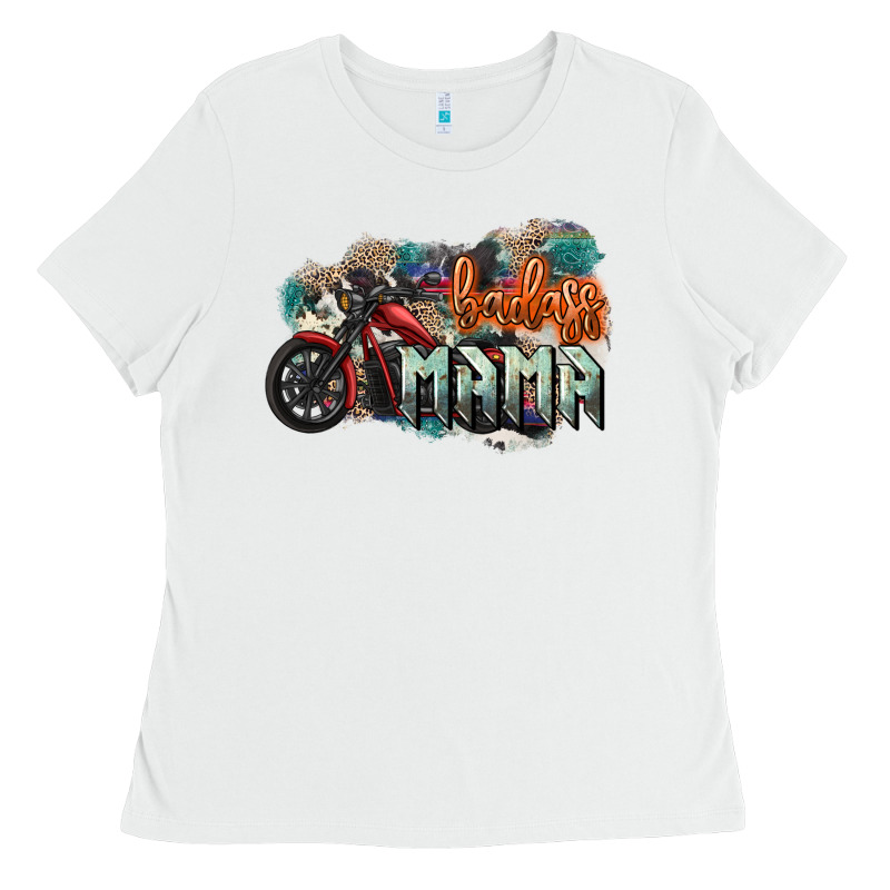 Badass Mama Motorcycle Mother's Day Ladies Tee by HowdyJamesFarm | Teevron