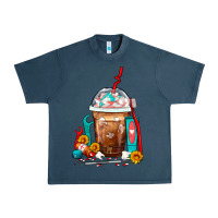 Midnight Navy Dentist Frappe Coffee Urban Heavy Tee - FaDigitalArtStudio