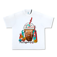 White Dentist Frappe Coffee Urban Heavy Tee - FaDigitalArtStudio