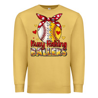 Antique Gold busy raising ballers Premium Sweatshirt - JahusDesignShop