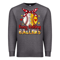 Charcoal Heather busy raising ballers Premium Sweatshirt - JahusDesignShop