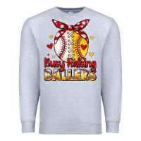 Heather Grey busy raising ballers Premium Sweatshirt - JahusDesignShop