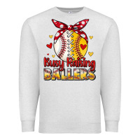 Oatmeal Heather busy raising ballers Premium Sweatshirt - JahusDesignShop