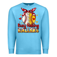 Ocean Blue busy raising ballers Premium Sweatshirt - JahusDesignShop