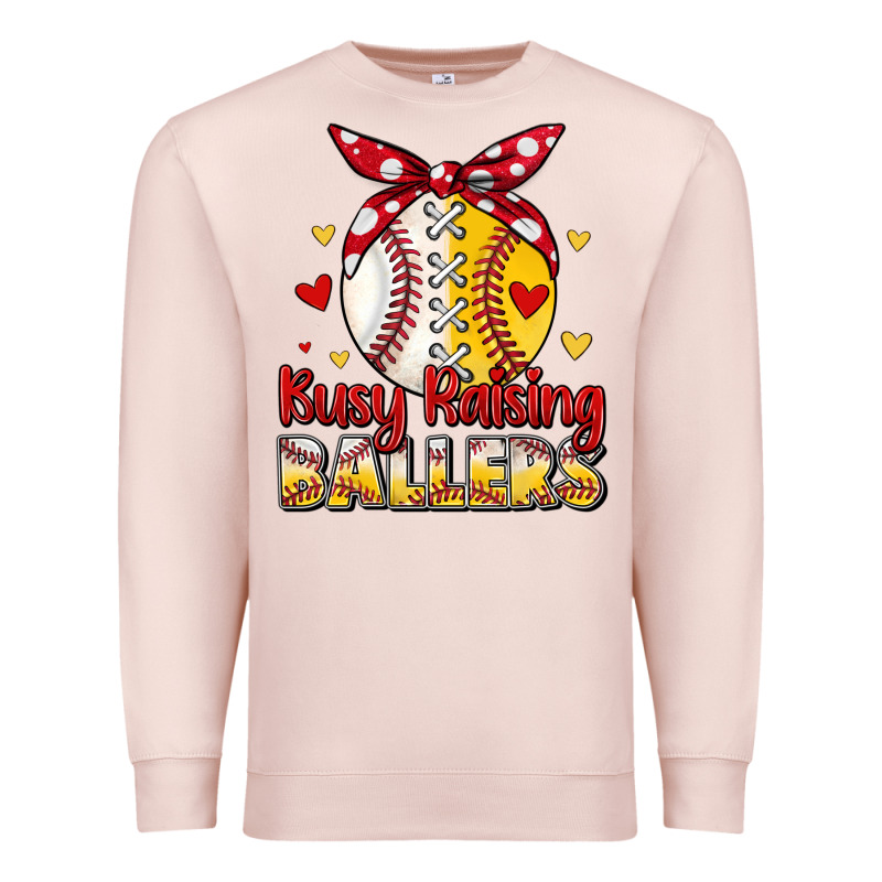 Busy Raising Ballers Premium Sweatshirt by JahusDesignShop | Teevron