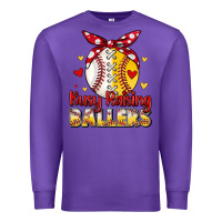 Purple busy raising ballers Premium Sweatshirt - JahusDesignShop