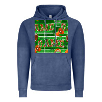 Vintage Denim american football megaphone and game seamless pattern Vintage Hoodie - BundleAndBundleShop