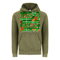 Vintage Olive american football megaphone and game seamless pattern Vintage Hoodie - BundleAndBundleShop