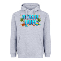 Heather Grey beach bum Heavyweight Hoodie - JahusDesignShop