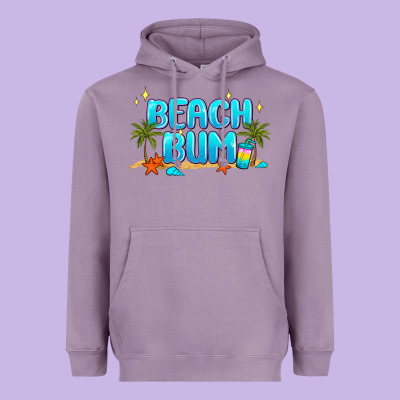 Beach Bum Heavyweight Hoodie Designed By Jahusdesignshop