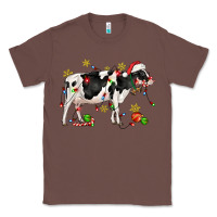 Chestnut christmas holstein cow Classic Tee - CowGirlArtShop