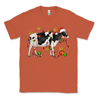 Copper christmas holstein cow Classic Tee - CowGirlArtShop
