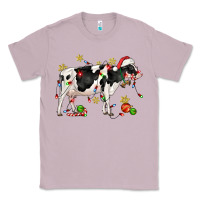 Lilac christmas holstein cow Classic Tee - CowGirlArtShop