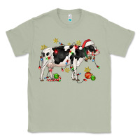 Matcha christmas holstein cow Classic Tee - CowGirlArtShop