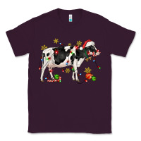 Plum christmas holstein cow Classic Tee - CowGirlArtShop