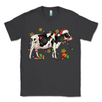 Smoke christmas holstein cow Classic Tee - CowGirlArtShop