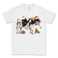 White christmas holstein cow Classic Tee - CowGirlArtShop