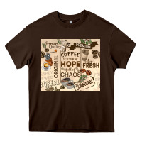 Chocolate Brown coffee is a cup of hope Heavy Core Tee - TumblerDesignByShophia