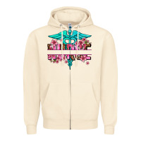 Sandshell floral nurse preview Zipper Hoodie - AdoDesignShop