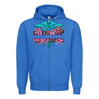 True Royal floral nurse preview Zipper Hoodie - AdoDesignShop