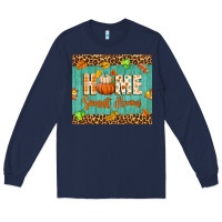 Navy home sweet home Long Sleeve Tee - BundleAndBundleShop