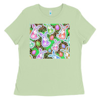 Matcha Easter bunny and egg Ladies Tee - CowGirlArtShop
