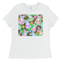 White Easter bunny and egg Ladies Tee - CowGirlArtShop