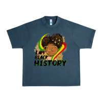 Midnight Navy I am black history Urban Heavy Tee - FaDigitalArtStudio