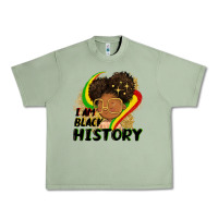 Oil Green I am black history Urban Heavy Tee - FaDigitalArtStudio