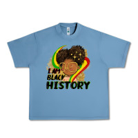 Pebble Blue I am black history Urban Heavy Tee - FaDigitalArtStudio