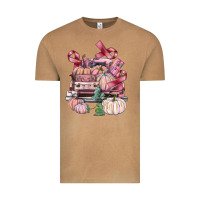 Vintage Camel Breast Cancer truck with pumpkins Vintage Tee - FaDigitalArtStudio