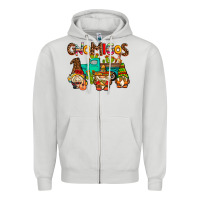 Dove Grey gnomigos Zipper Hoodie - AdoDesignShop