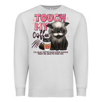 Dove Grey touch my coffee and ill slap you so hard grumpy ca Premium Sweatshirt - JahusDesignShop