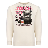 Sandshell touch my coffee and ill slap you so hard grumpy ca Premium Sweatshirt - JahusDesignShop