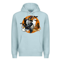 Blue Mist panda hallowen Premium Hoodie - LillyAllenDesigns