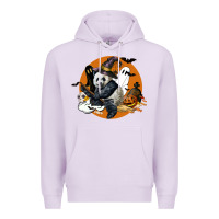Lilac panda hallowen Premium Hoodie - LillyAllenDesigns
