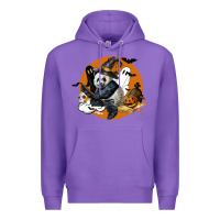 Panda Hallowen Premium Hoodie | Teevron